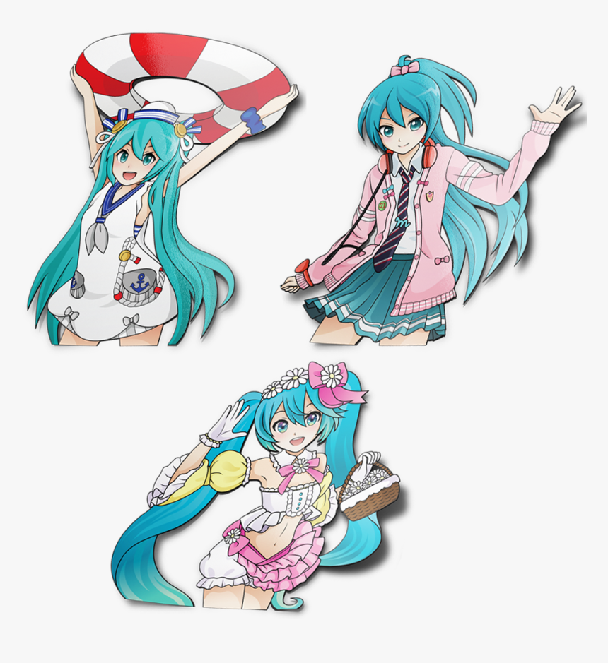 Image Of Miku Diecuts - Cartoon, HD Png Download, Free Download