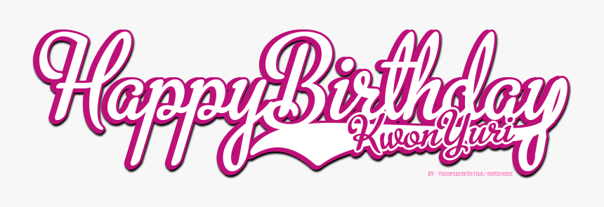 Birthday Text Clip Art - Happy Birthday Text Png, Transparent Png, Free Download