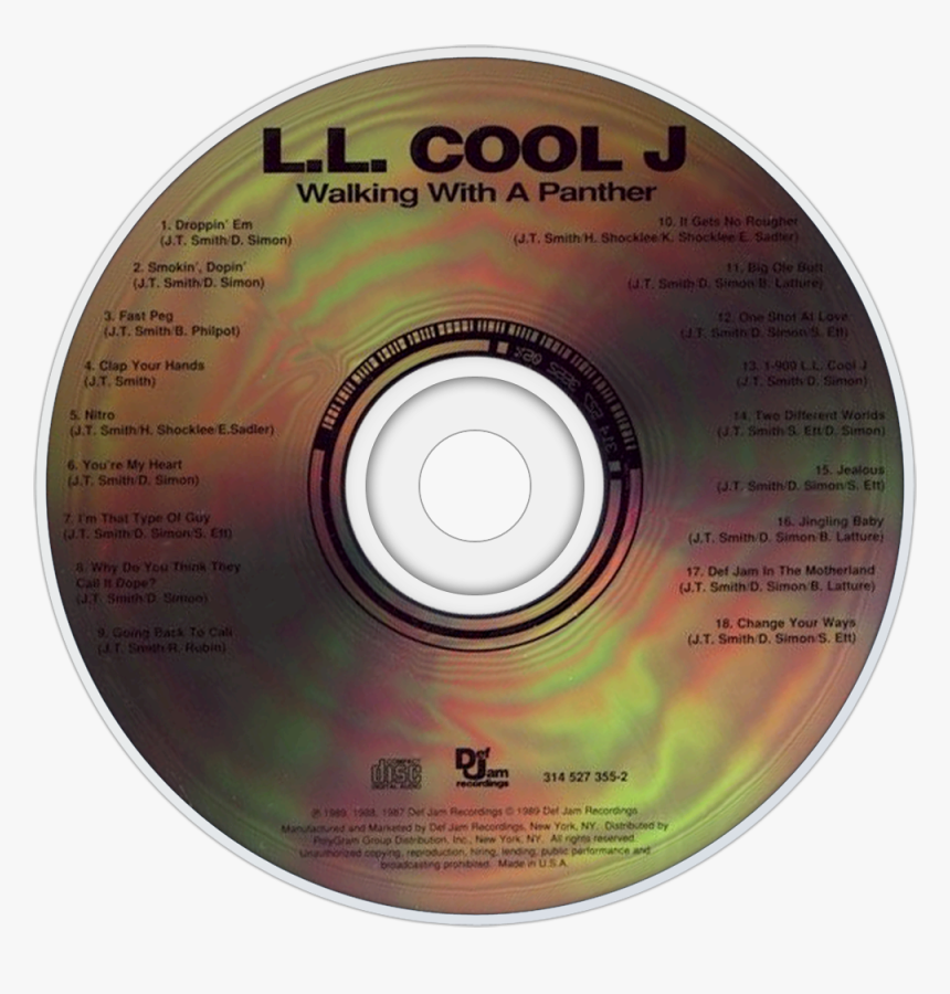 Cd Transparent Cool - Ll Cool J Walking With A Panther Cd, HD Png Download, Free Download