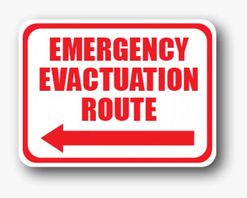 Emergency Evacuation Route Rectangular Floor Safety - Carmine, HD Png Download, Free Download