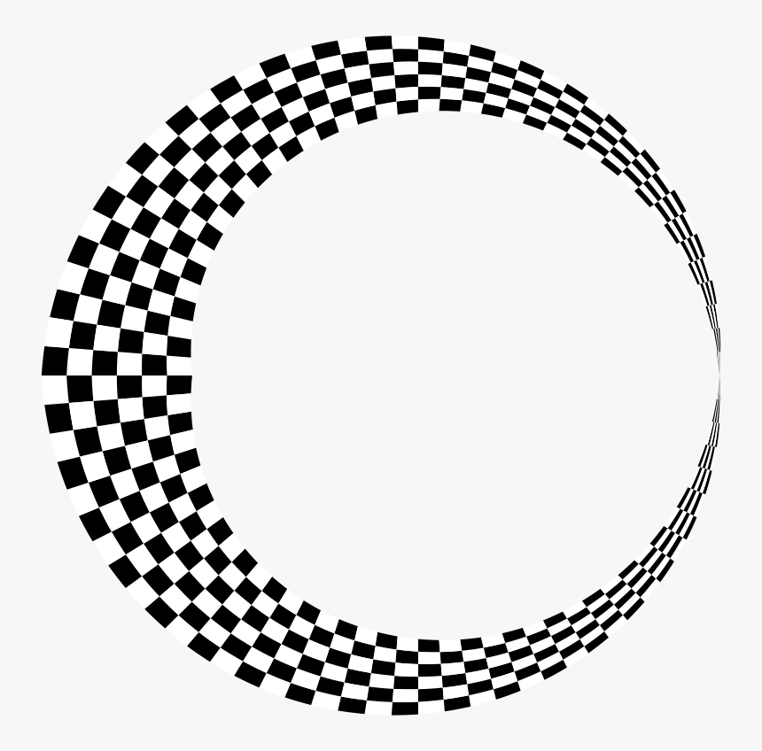 Cresent Moon Png - Black And White Circle Moving, Transparent Png, Free Download