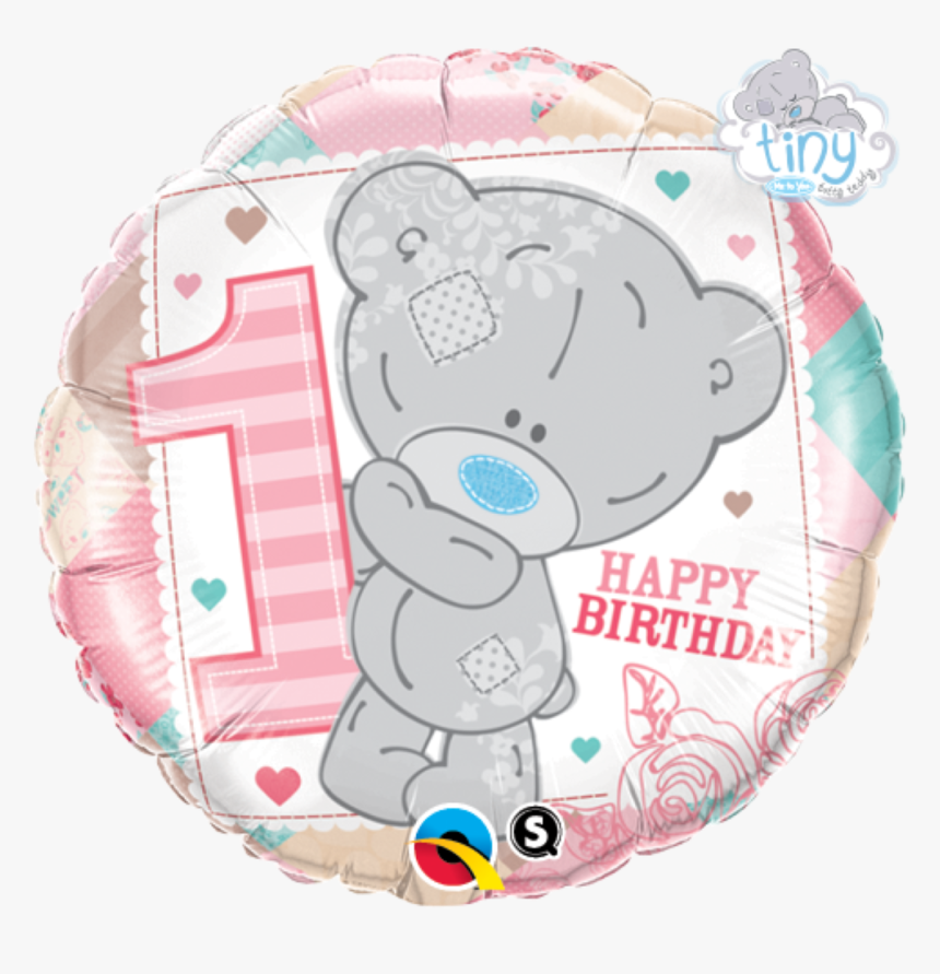 tatty teddy holding balloons