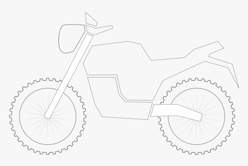 Mountain Bike Classic Outline Minimal - Line Art, HD Png Download, Free Download