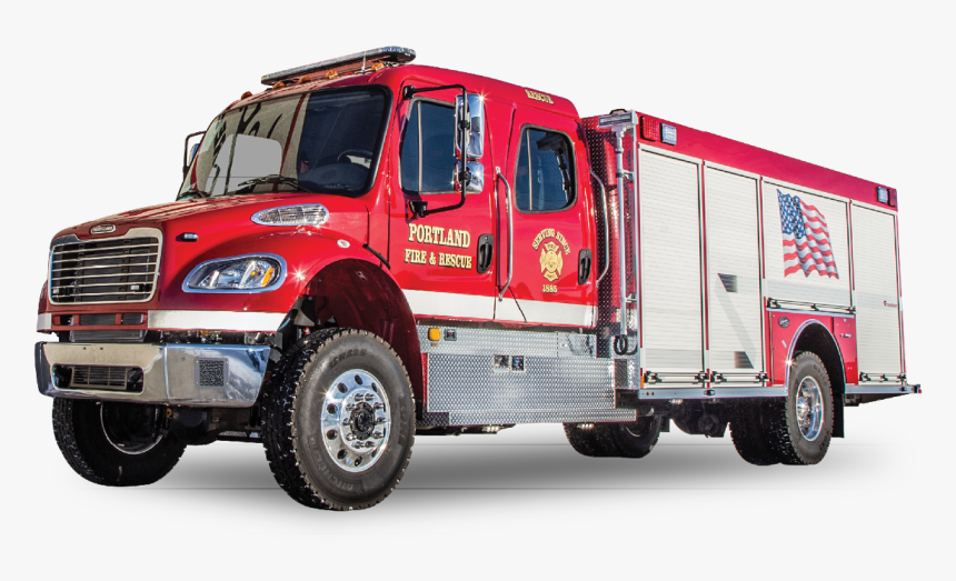 Heiman Fire Rosenbauer Rescue Apparatus Portland North - Fire Apparatus, HD Png Download, Free Download