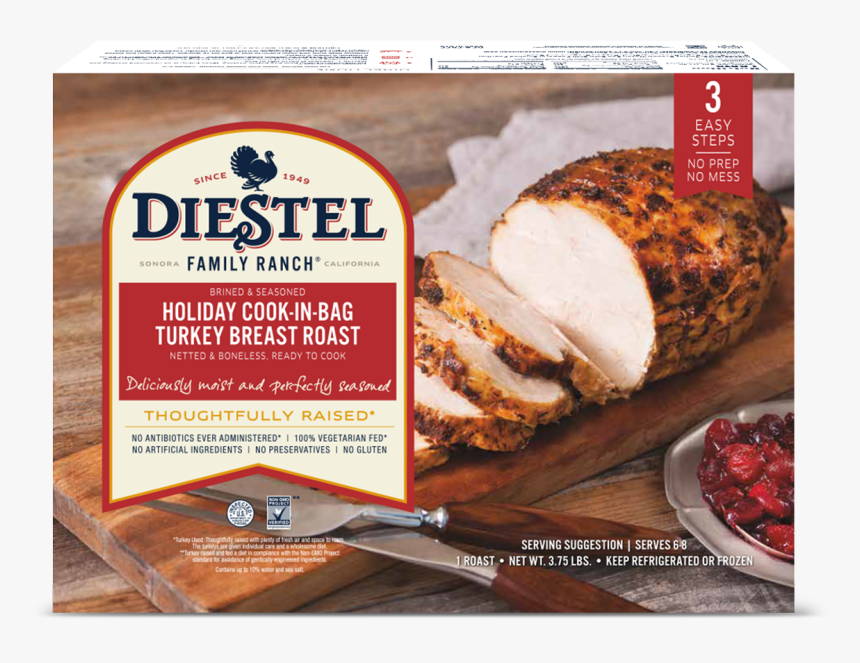 Dfr Ngmo Cook In Bag Holiday Breast Roast Rendering - Diestel, HD Png Download, Free Download