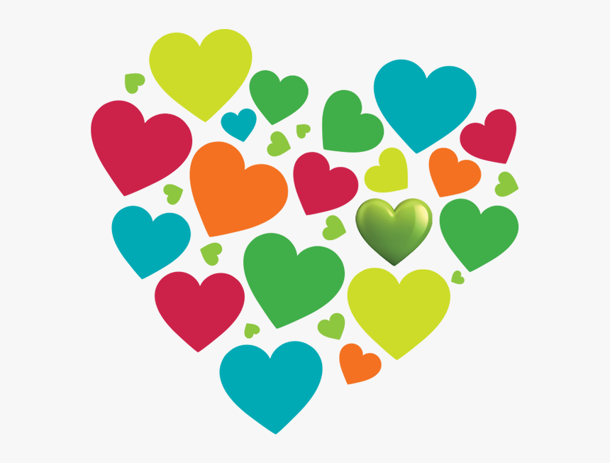 Diversity And Inclusion - Different Colour Hearts Png, Transparent Png, Free Download