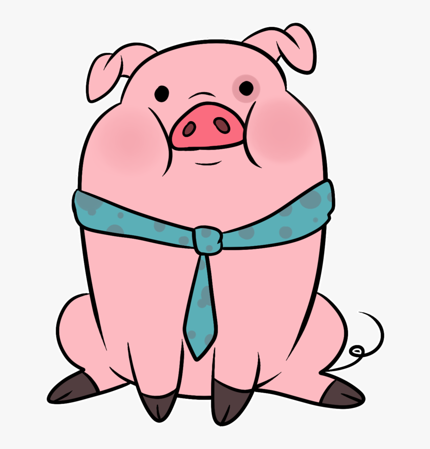 Pig Clipart Muscular - Pig With A Tie, HD Png Download, Free Download