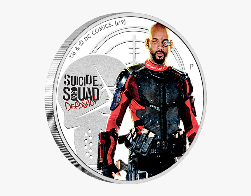 2019 Deadshot 1oz Silver Proof Coin Product Photo Internal - Suicide Squad Deadshot, HD Png Download, Free Download