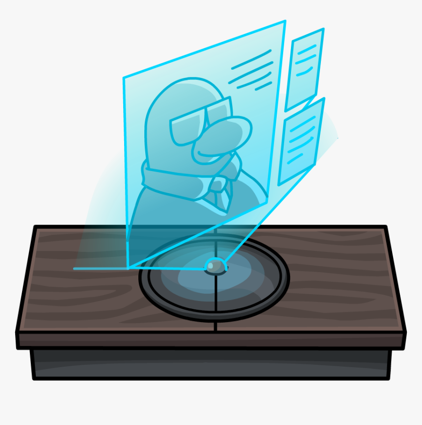 Clip Art Image Covert Agent Station - Hologram Clip Art, HD Png Download, Free Download