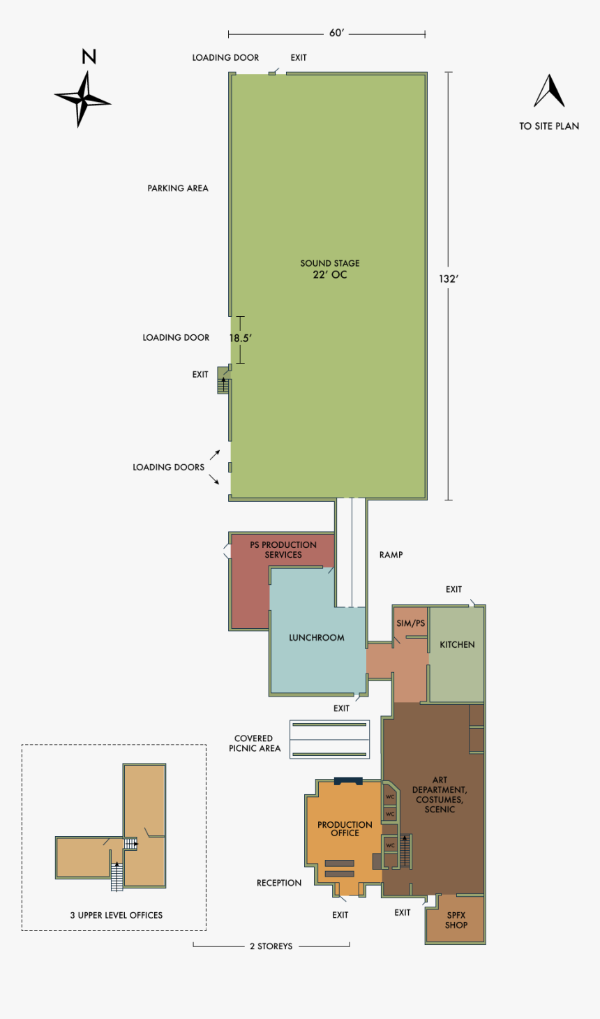 Floor Plan - Soundstage Floor Plan Office, HD Png Download, Free Download