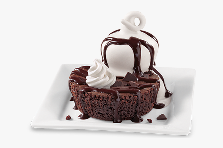 Triple Chocolate Brownie With Dq® Vanilla Soft Serve - Dairy Queen Menu Triple Chocolate Brownie, HD Png Download, Free Download