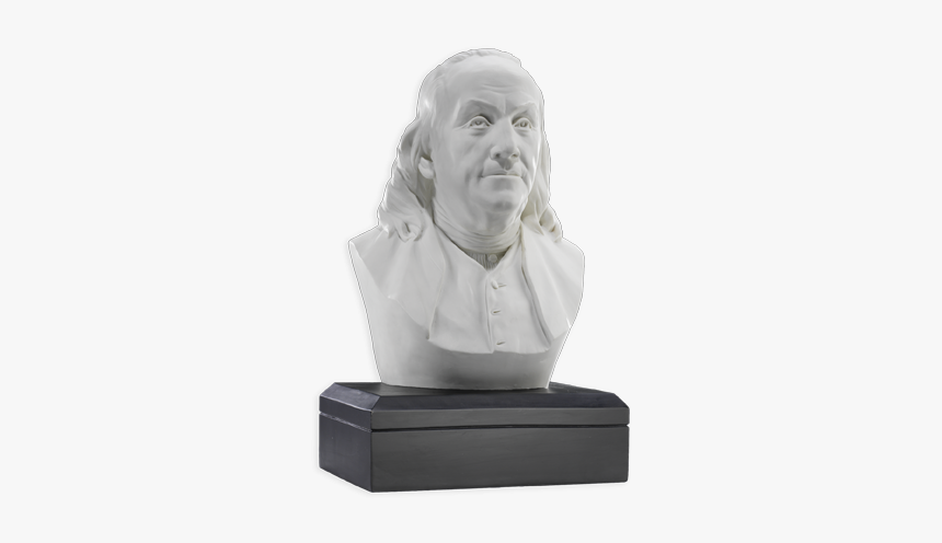 White Benjamin Franklin Bust, HD Png Download, Free Download