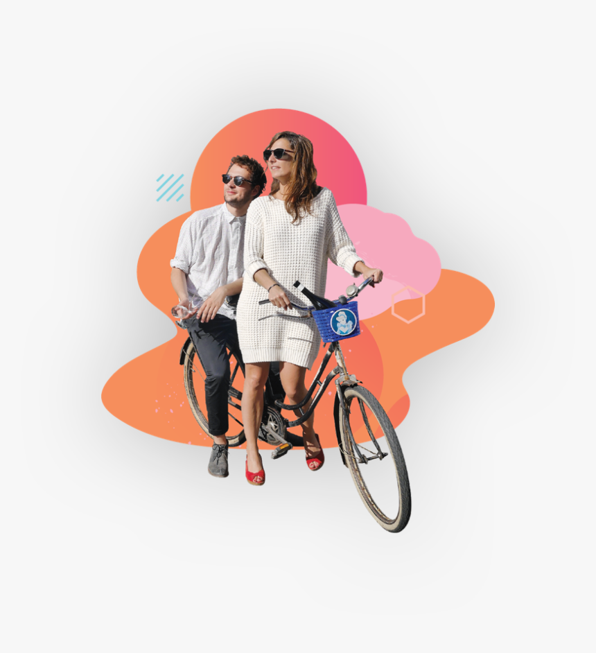 People Bike Png, Transparent Png, Free Download