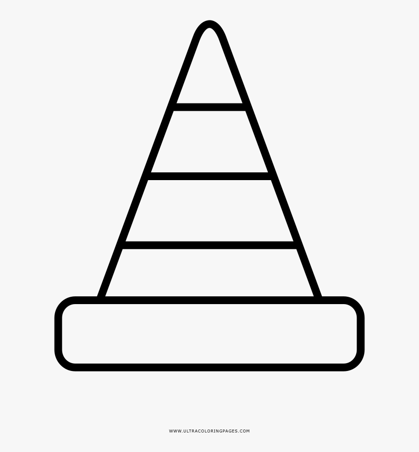 Traffic Cone Coloring Page - Logo Ofaj, HD Png Download, Free Download