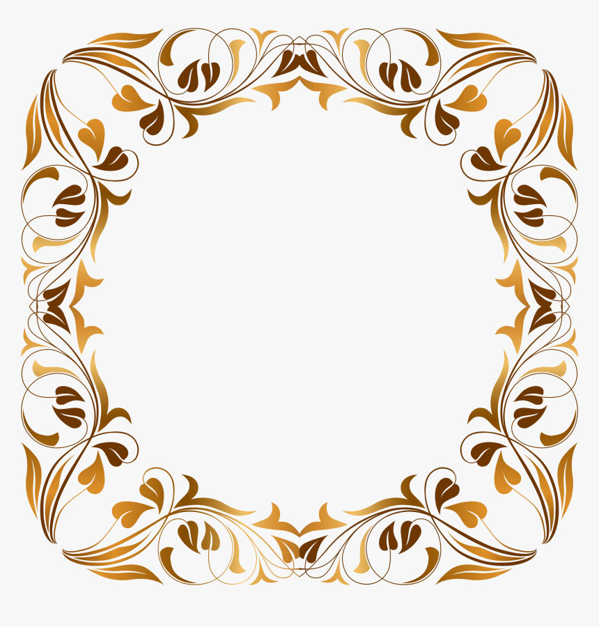 Floral Pattern Border Png - Bintang Segi Delapan Png, Transparent Png, Free Download