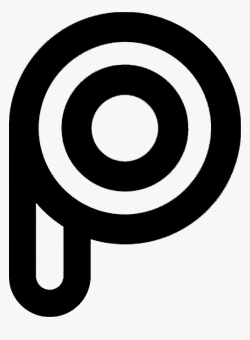 ʇɹ∀sɔᴉԁ - Picsart Logo Png Black, Transparent Png - kindpng