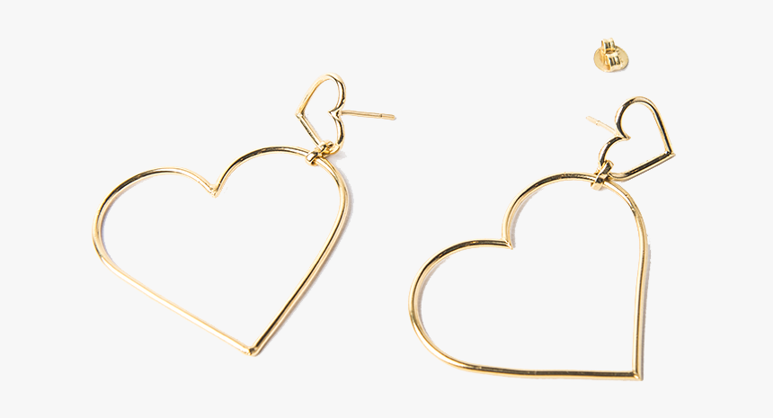 Imagen De Broken Wire Double Heart Earrings - Earrings, HD Png Download, Free Download