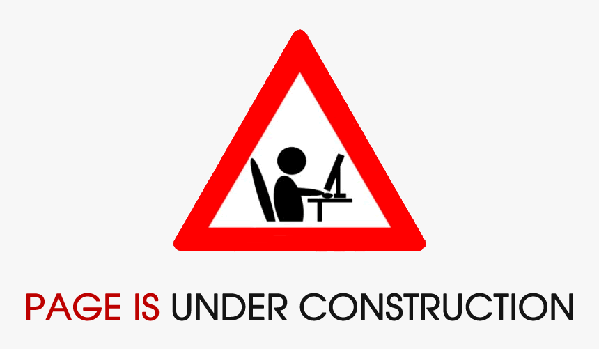 Page Under Construction Sign In Red, HD Png Download, Free Download