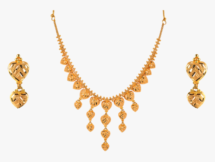 Breathtaking And Classy 22kt Yellow Gold Bridal Set - Necklace, HD Png Download, Free Download