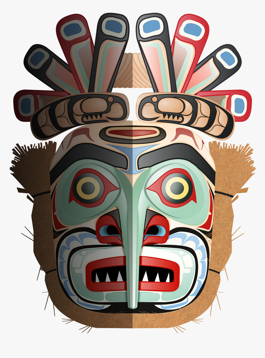 Adobe Clipart Native American - Native American Tribal Mask, HD Png Download, Free Download