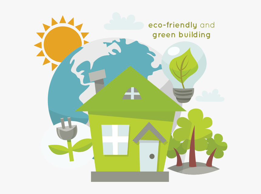 Eco-friendly And Green Building - Eco Friendly House Png, Transparent Png, Free Download