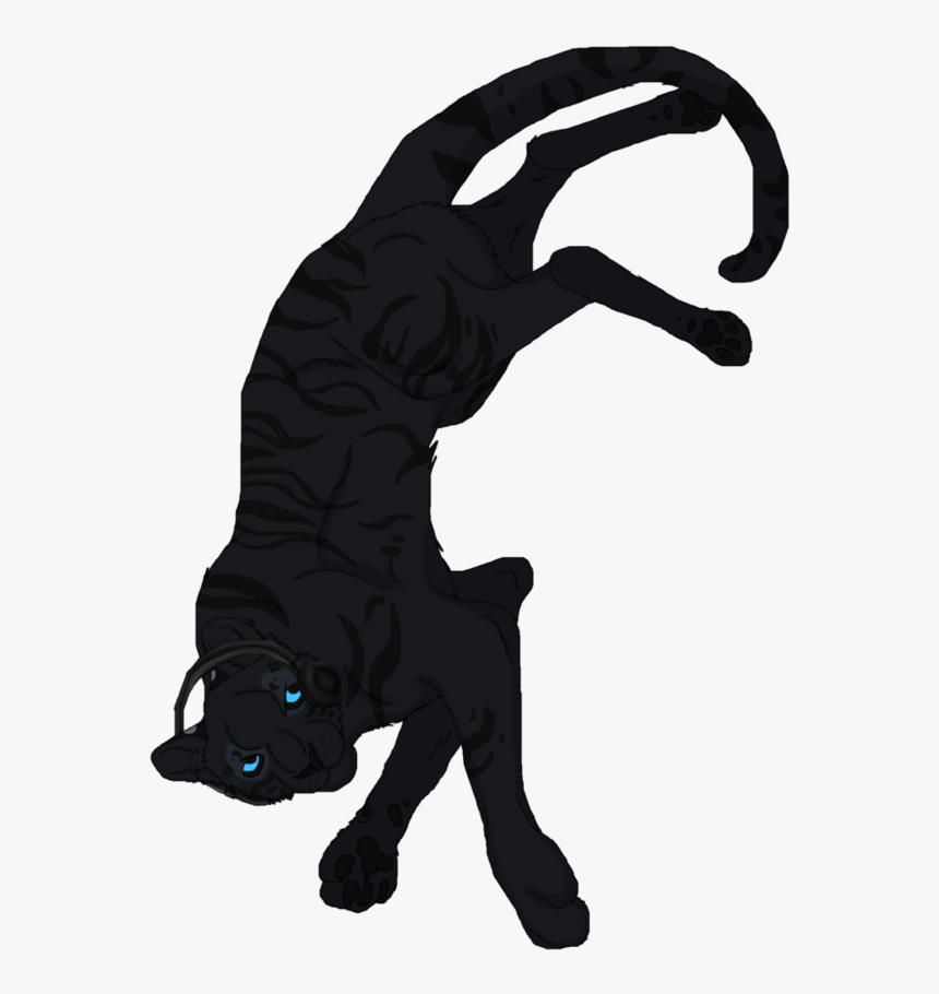 Black Tiger Headphones By Black Tiger Of Evil - Dog Catches Something, HD Png Download, Free Download