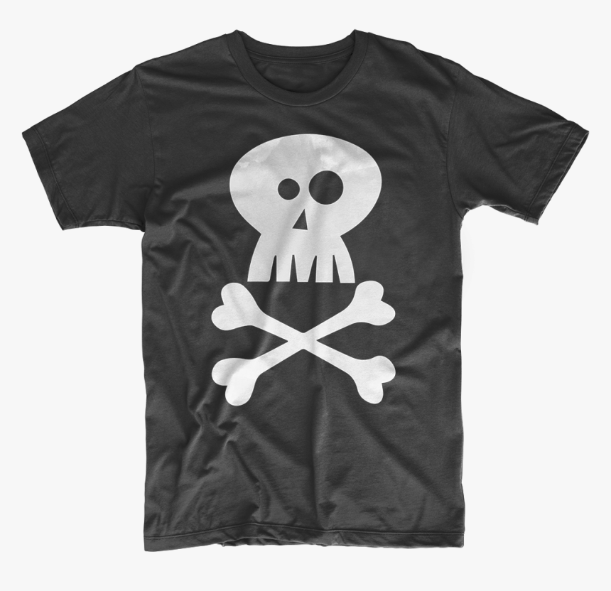 Cartoon Skull And Crossbones T-shirt - Paris T Shirt Png, Transparent Png, Free Download