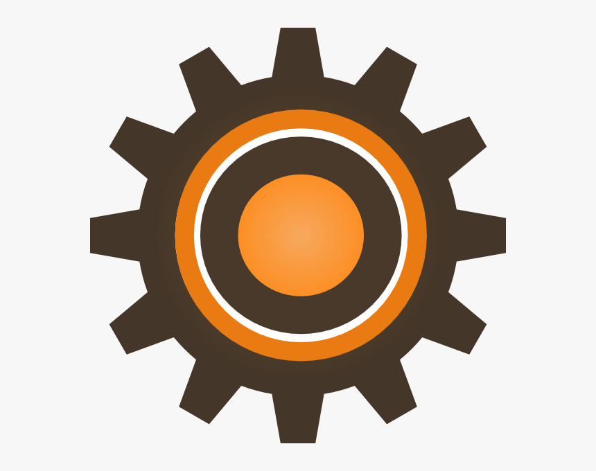 Brown And Cogwheel Svg Clip Arts - Cog Wheel Png, Transparent Png, Free Download