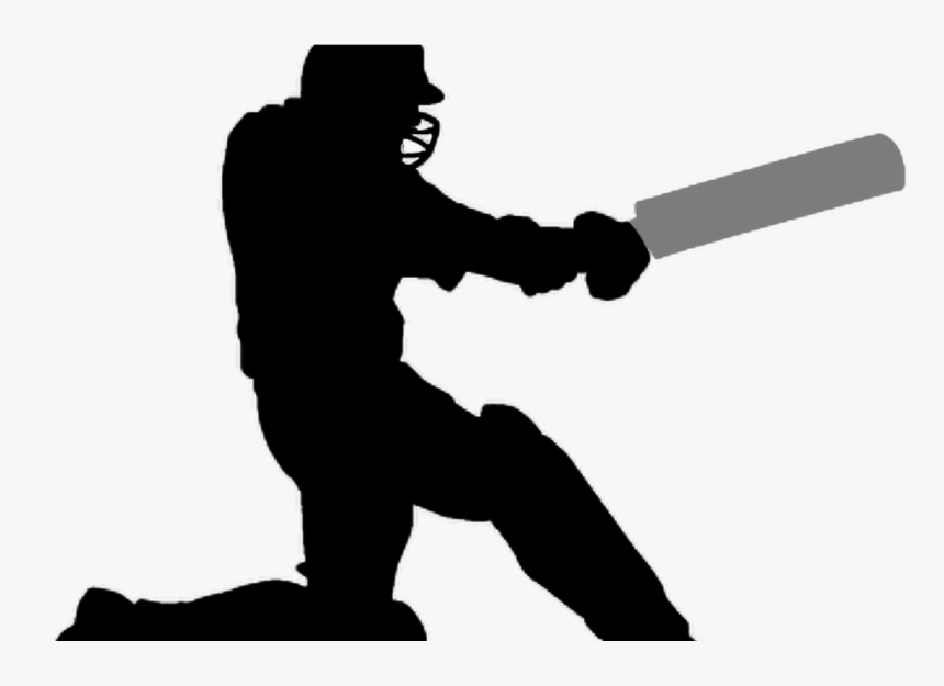 Challengers Super Cup - Cricket Player Silhouette Png, Transparent Png, Free Download