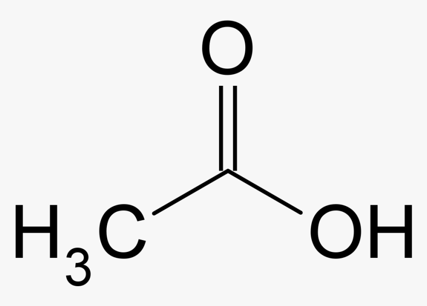 File - Acetic-acid - Acetic Acid Structure, HD Png Download, Free Download