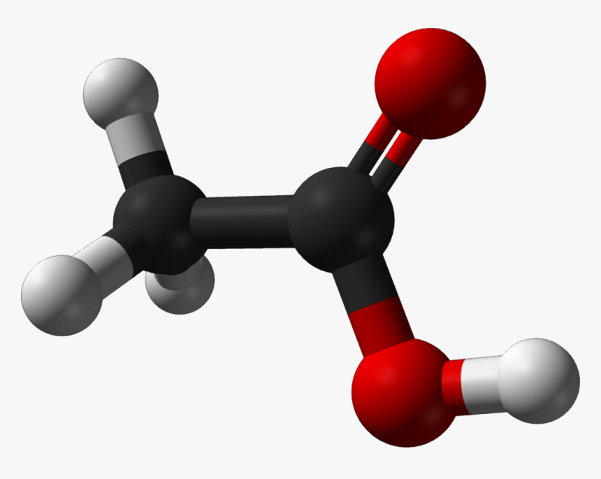 Hardware,acetic Acid,acid - Acetic Acid Ball And Stick Model, HD Png Download, Free Download