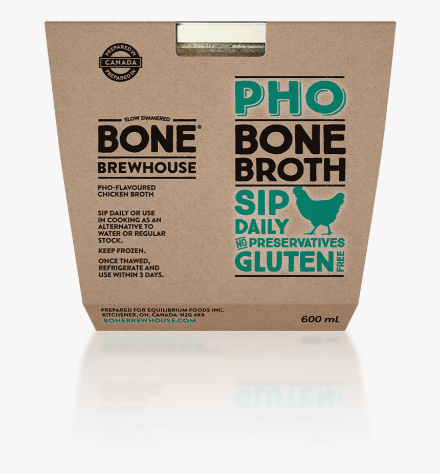 “packaging For Pho Chicken Bone Broth Made By Bone - Paper Bag, HD Png Download, Free Download