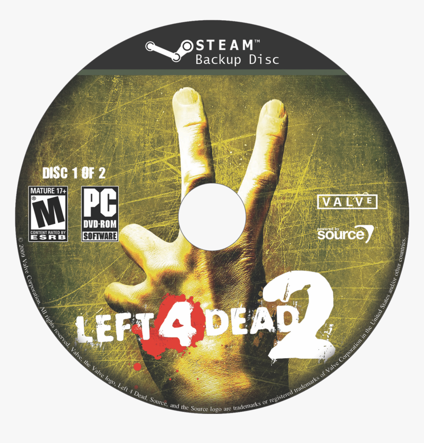 Left 4 Dead 2 Cd, HD Png Download, Free Download