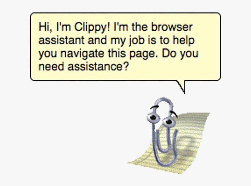 Clippy Webpunk Webcore Microsoft Windows95 Freetoedit - Microsoft Clippy, HD Png Download, Free Download