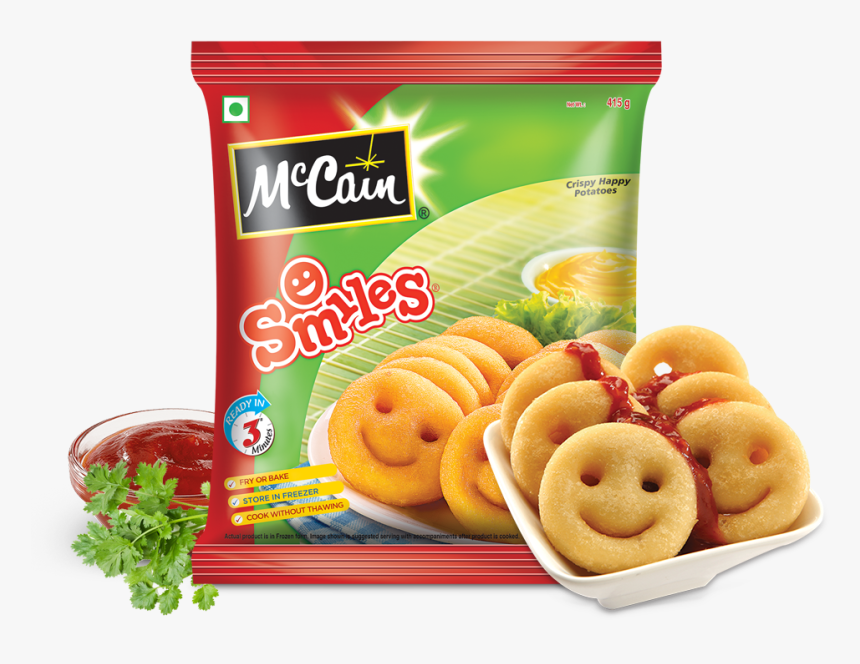 Mccain Crispy Happy Potatoes Smiles, HD Png Download, Free Download