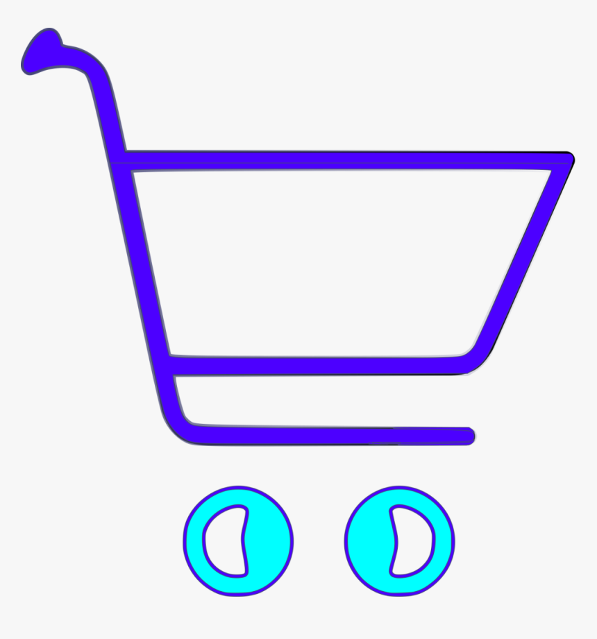 Shopping Cart Icon Blue - Patron Capa Con Capucha, HD Png Download, Free Download