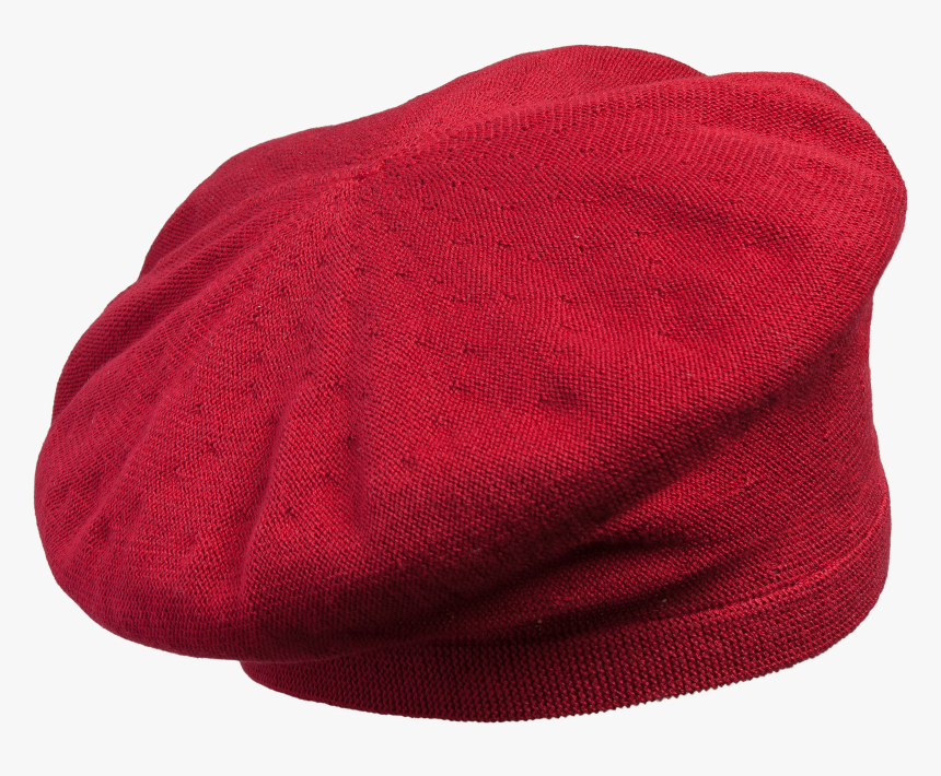 Red Knitted Beret - Knit Cap, HD Png Download, Free Download