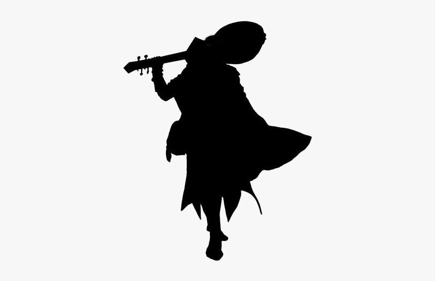 Black Bard Lute Png Transparent Background - Bard Half Elf Male, Png Download, Free Download