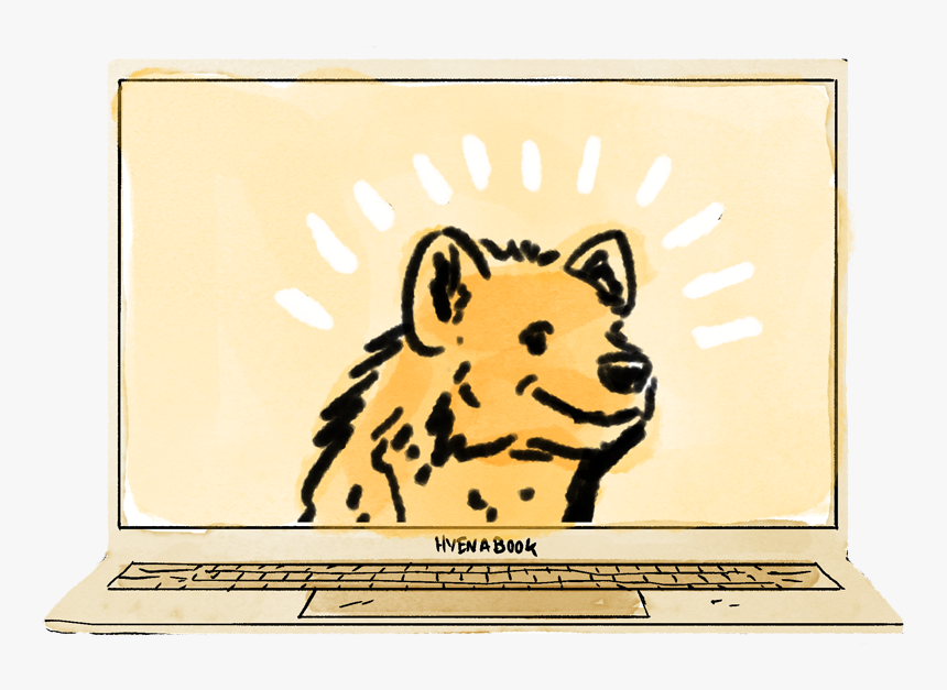 Hyena Laptop , Png Download - Illustration, Transparent Png, Free Download