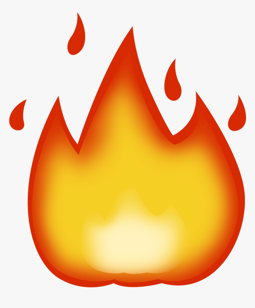 Fire Emoji Png, Transparent Png - kindpng