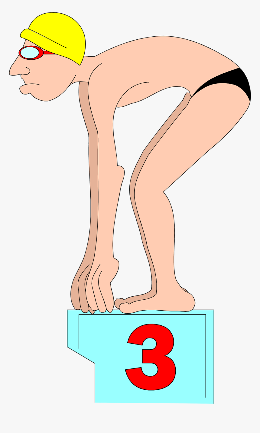 People Clipart Swimming - Cartoon, HD Png Download, Free Download