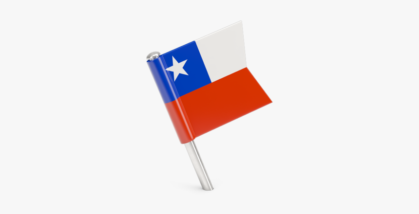 Square Flag Pin - Chile Flag Pin Icon, HD Png Download, Free Download