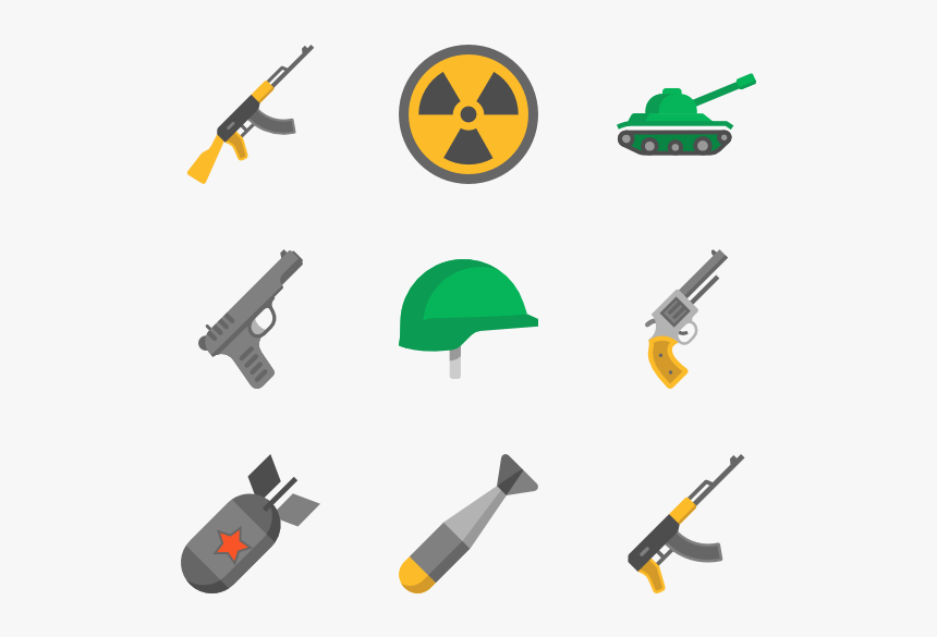 Weapons - War Flat Icon, HD Png Download, Free Download