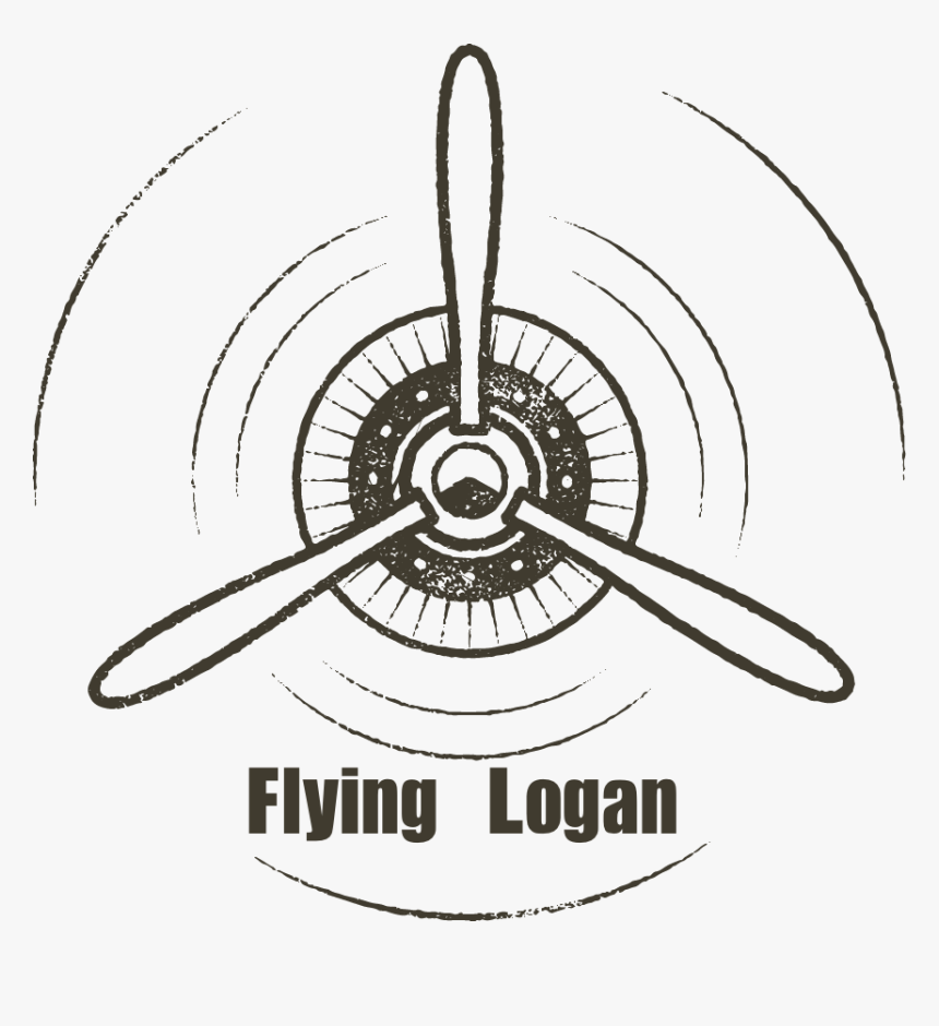 Plane Propeller Logo, HD Png Download, Free Download