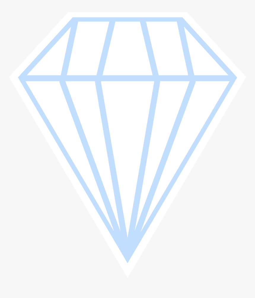 Single White Diamond Clip Arts - Triangle, HD Png Download, Free Download