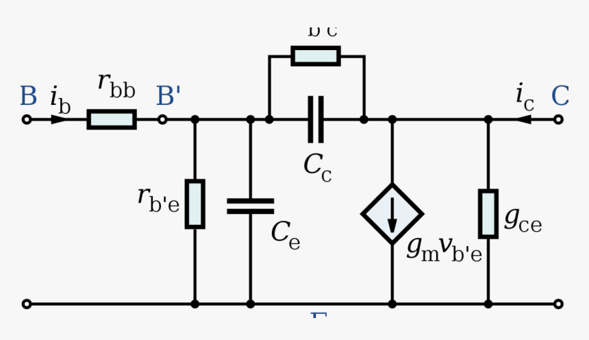 Ec8251 Important Questions Circuit Analysis - Hybrid Model Of Bjt, HD Png Download, Free Download