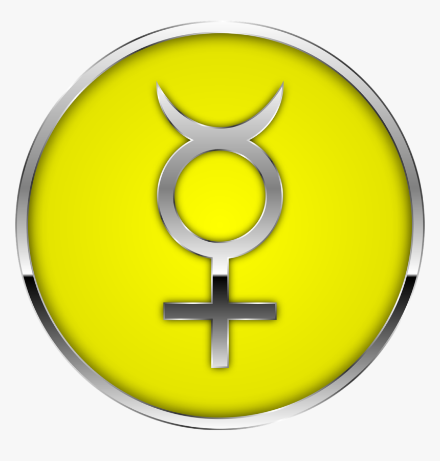 Mercury, Planet, Sign, Symbol, Astrology, Zodiac - Simbolo De Mercurio Astrologia, HD Png Download, Free Download