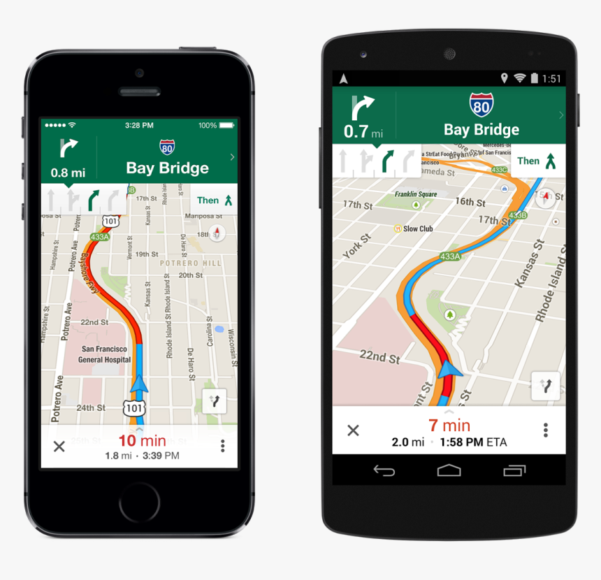 Google Maps Lane Assist, HD Png Download, Free Download