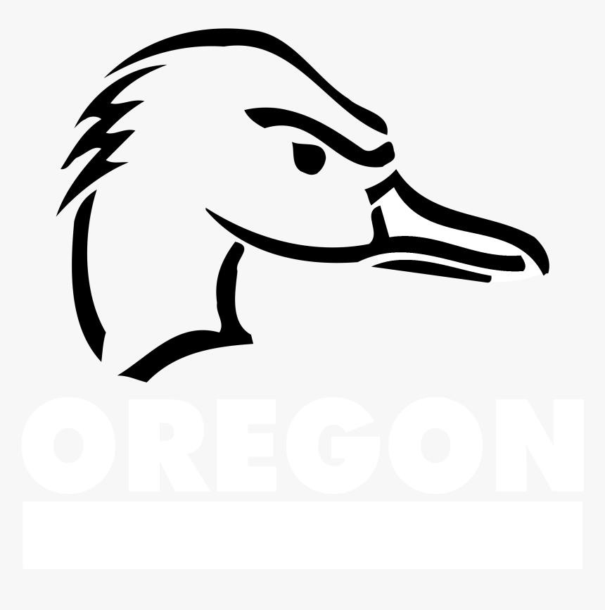 Oregon Ducks Logo Black And White - Oregon Ducks, HD Png Download, Free Download