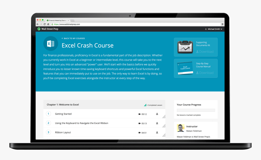 Wall Street Prep Excel Crash Course Exam, HD Png Download kindpng